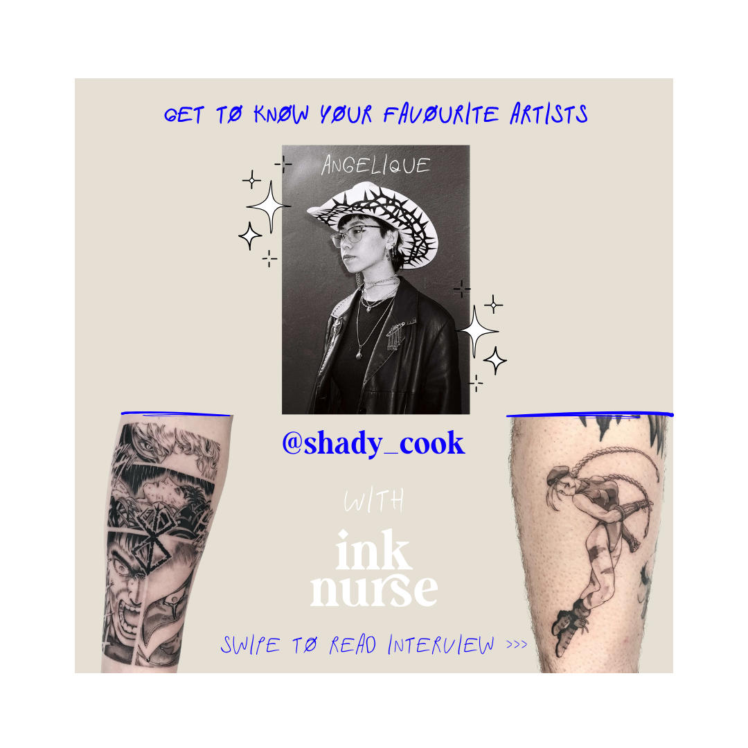 Get to know tattoo artist - Angelique aka Shady_Cook!