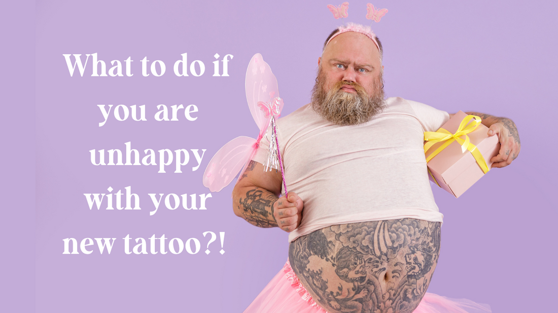 What to do if you are unhappy with your new tattoo?! 😟