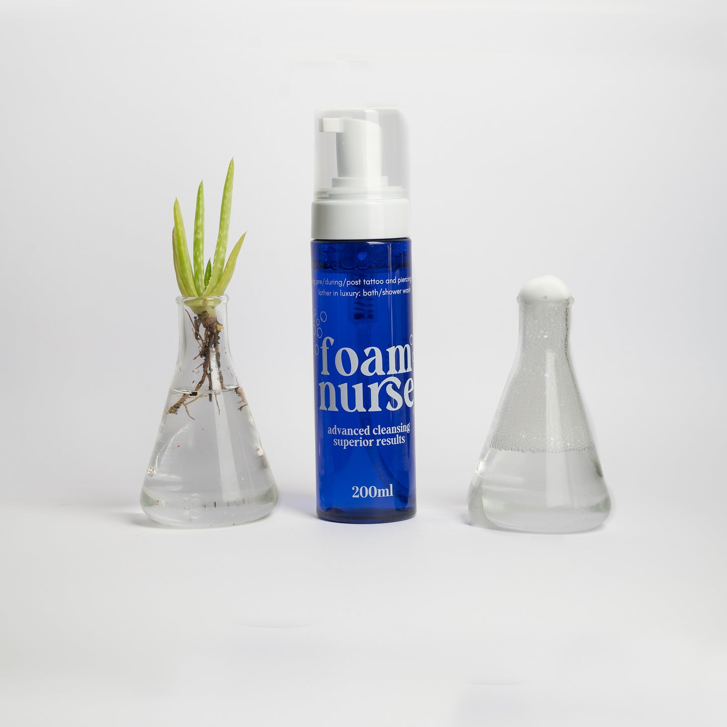 Pre, during, post tattoo foam soap. Tattoo Artists obsessed with the best tattoo aftercare foam soap wash to clean your new tattoo at home, made by ink nurse.